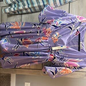 She + Sky Lavender Midi Dress